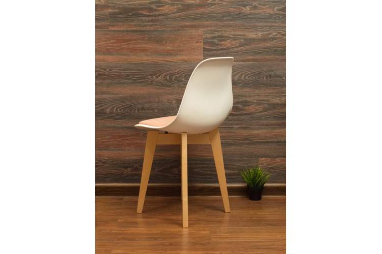 Стул Сашш натур /белый, розовый-3