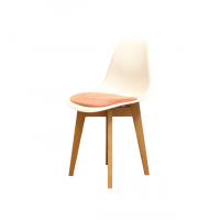 Стул Сашш натур /белый, розовый