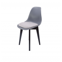 Стул Сашш чёрный /серый, серый ГЛ