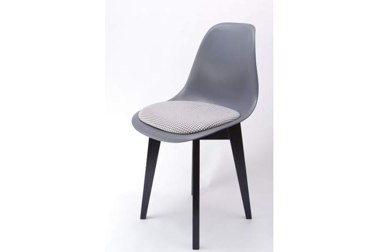 Стул Сашш чёрный /серый, серый ГЛ-10