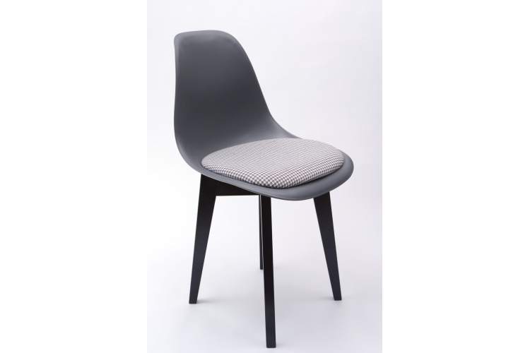 Стул Сашш чёрный /серый, серый ГЛ-16