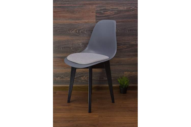 Стул Сашш чёрный /серый, серый ГЛ-2