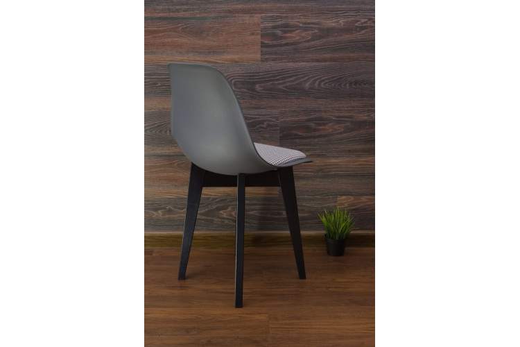 Стул Сашш чёрный /серый, серый ГЛ-6