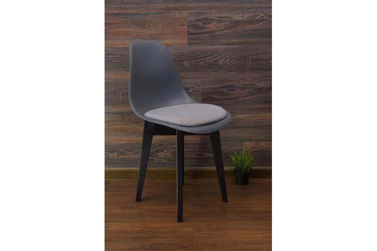 Стул Сашш чёрный /серый, серый ГЛ-8