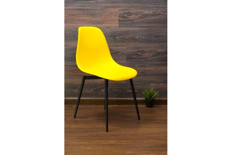 Стул Туссе чёрный /жёлтый-1