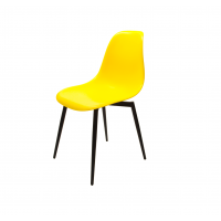 Стул Туссе чёрный /жёлтый