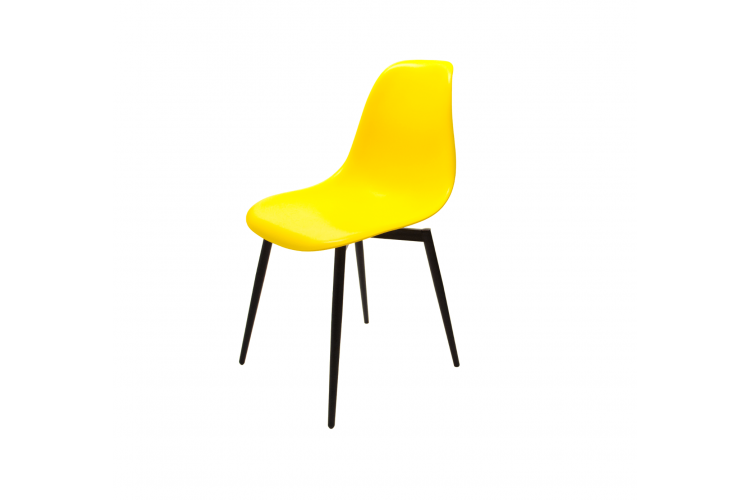 Стул Туссе чёрный /жёлтый