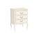 Комод Малонн Ави узкий 3 ящика Белый