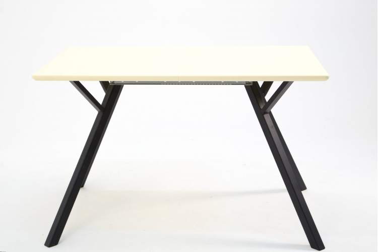 Стол Столли 120 чёрный /слоновая кость-4