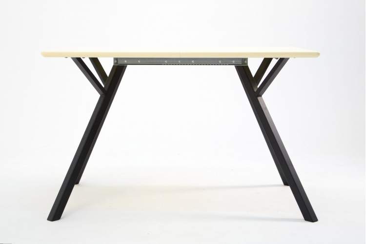 Стол Столли 120 чёрный /слоновая кость-7