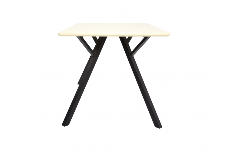 Стол Столли 120 чёрный /слоновая кость-10