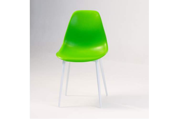 Стул Туссе белый /зелёный-13