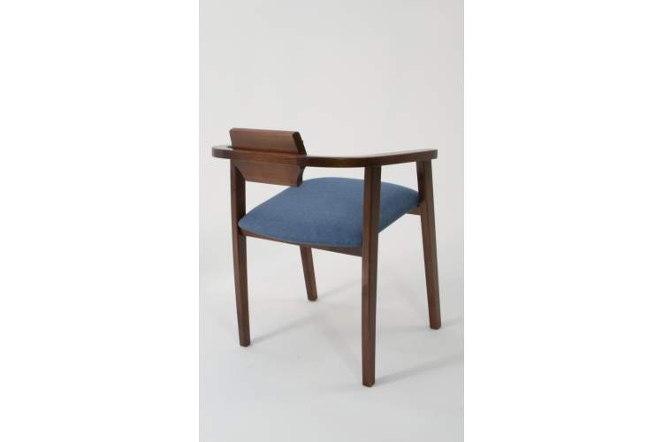 Стул-кресло Челси ПМ орех синий-7