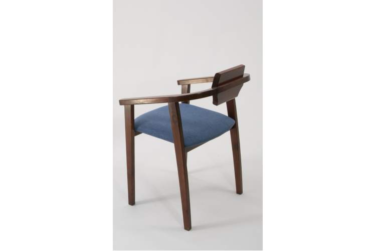 Стул-кресло Челси ПМ орех синий-5