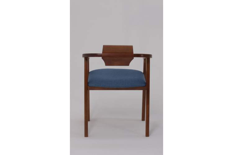 Стул-кресло Челси ПМ орех синий-4