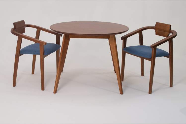 Стул-кресло Челси ПМ орех синий-9