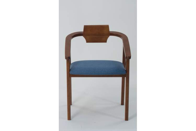 Стул-кресло Челси ПМ орех синий-3