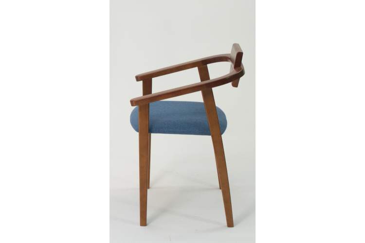 Стул-кресло Челси ПМ орех синий-1