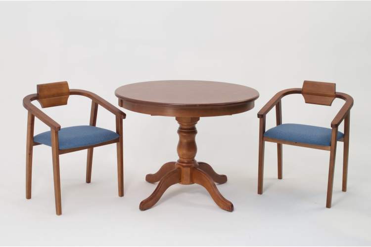 Стул-кресло Челси ПМ орех синий-10