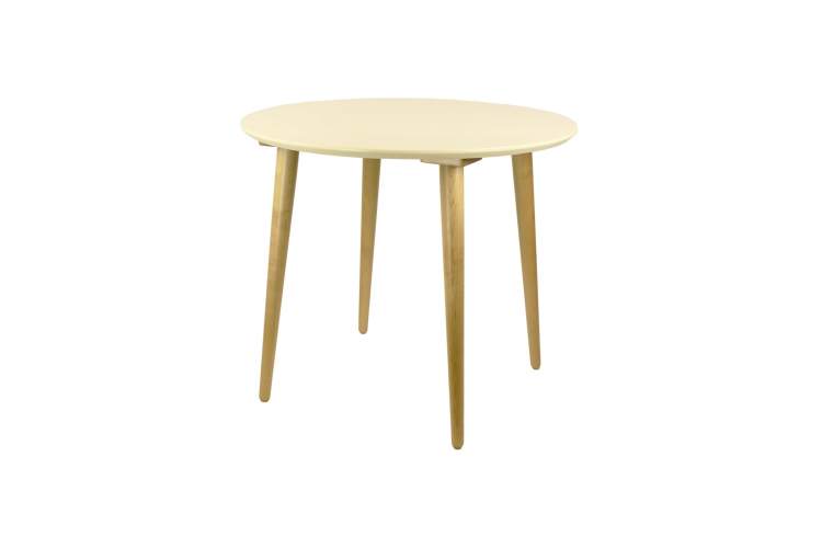 Стол Монте К 90, Натуральное дерево/Слоновая кость