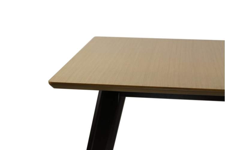 Стол Сканди М 90, Венге/Натуральное дерево-3