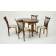 Обеденная группа стол Бизе со стульями Миранда,орех, ромб бежевый