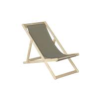 Шезлонг Чинзано грин, Зелёный/Натуральное дерево