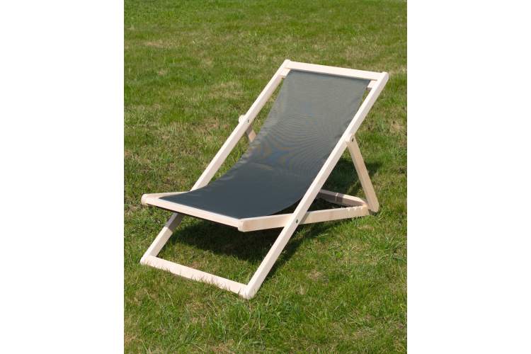 Шезлонг Чинзано грин, Зелёный/Натуральное дерево-3