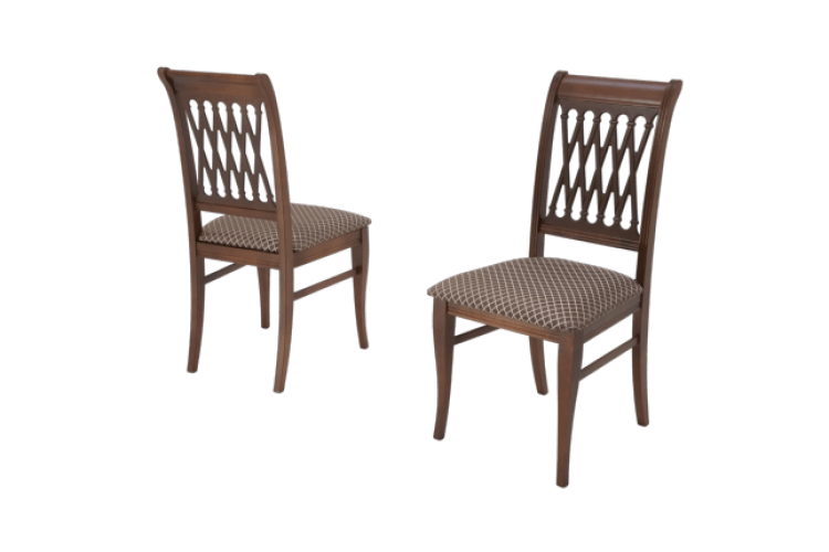 Обеденная группа Верди 120 со стульями Рич/ ромб коричневый, Орех-6