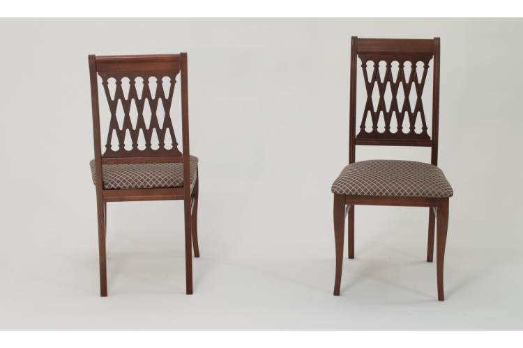 Обеденная группа Брамос К 100 орех со стульями Рич орех ромб коричневый-5