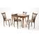 Обеденная группа Моцарт 120 со стульями Миранда орех/ ромб коричневый