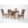 Обеденная группа Верди 120 со стульями Рич/ ромб коричневый, Орех