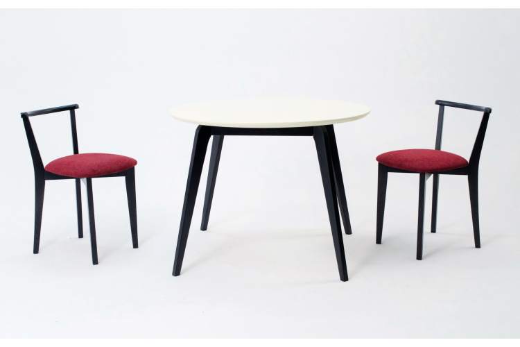 Стол Arki К 100 чёрный/слоновая кость-6