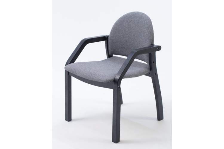 Стул-кресло Джуно 2.0 чёрный/графит-8