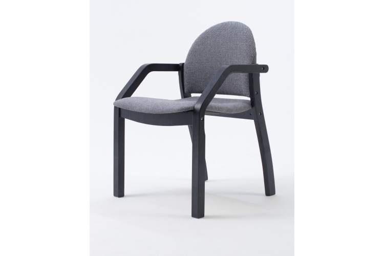 Стул-кресло Джуно 2.0 чёрный/графит-1