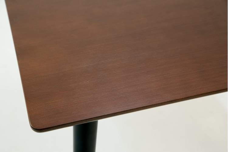 Стол Монте М 100 чёрное дерево/орех-8