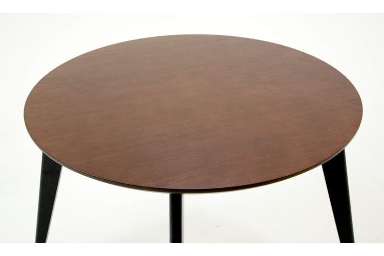 Стол Сканди К 90 чёрное дерево/орех-6