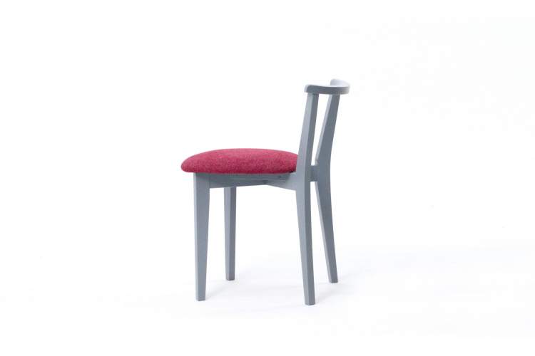 Стул Франк ПМ серый/красный-1