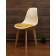 Стул Сашш натур /белый, горчичный