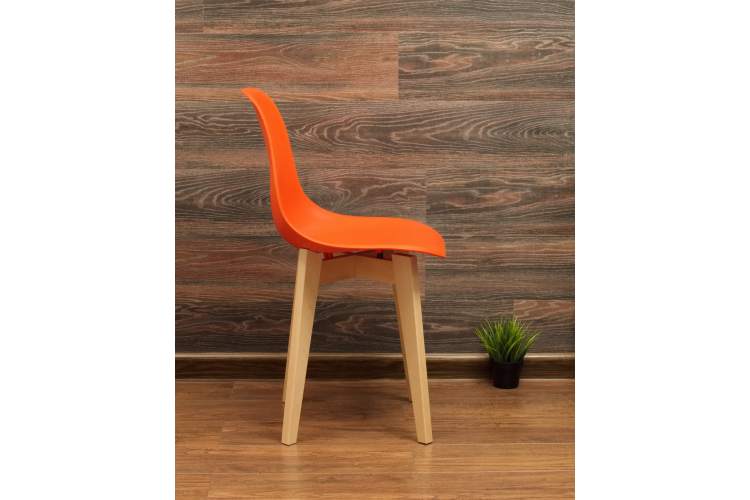 Стул Сашш натур /оранжевый-7