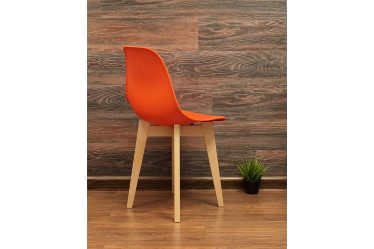 Стул Сашш натур /оранжевый-6