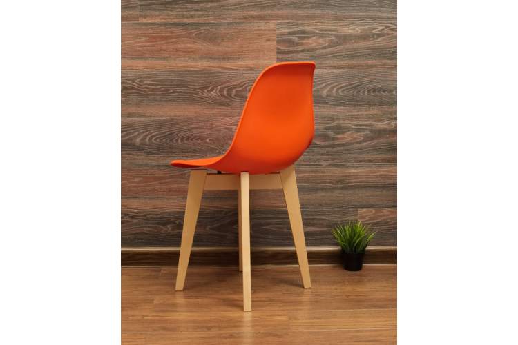 Стул Сашш натур /оранжевый-4