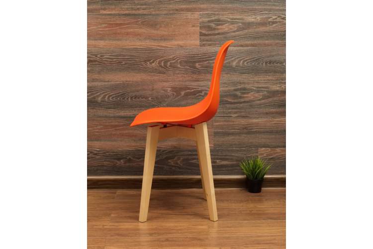 Стул Сашш натур /оранжевый-3