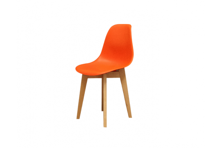 Стул Сашш натур /оранжевый