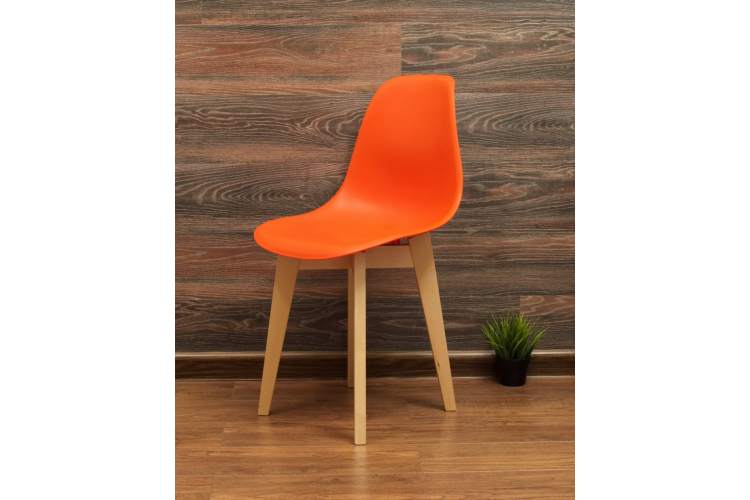 Стул Сашш натур /оранжевый-2