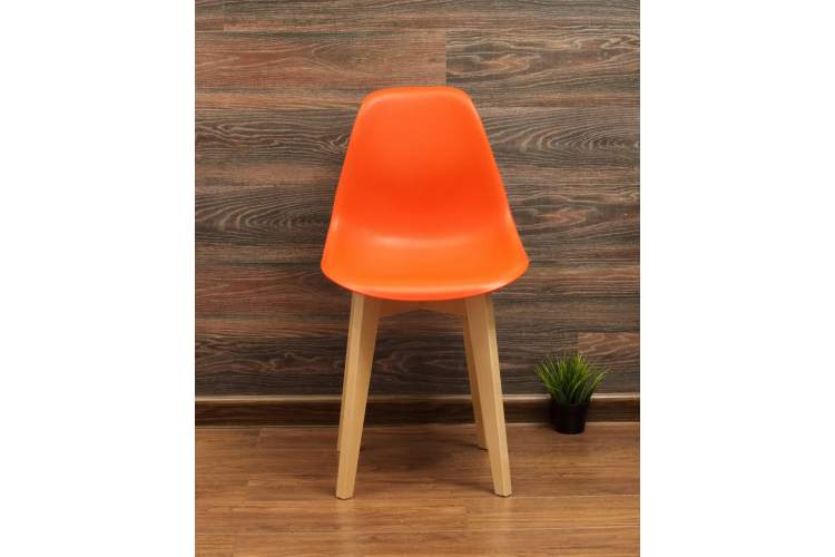 Стул Сашш натур /оранжевый-1