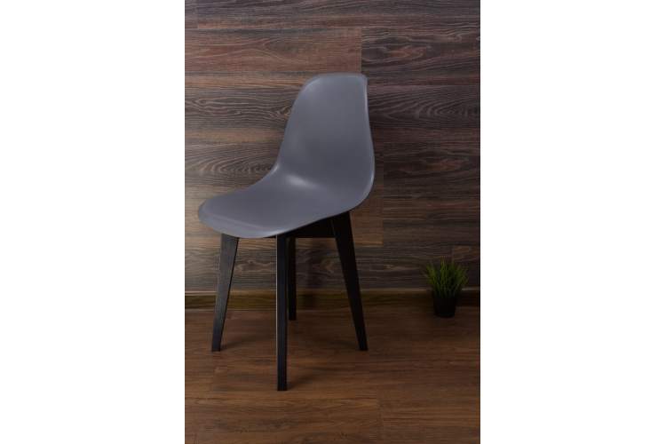 Стул Сашш чёрный /серый-7