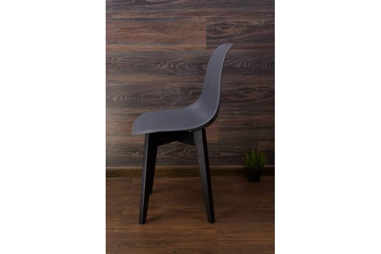 Стул Сашш чёрный /серый-6