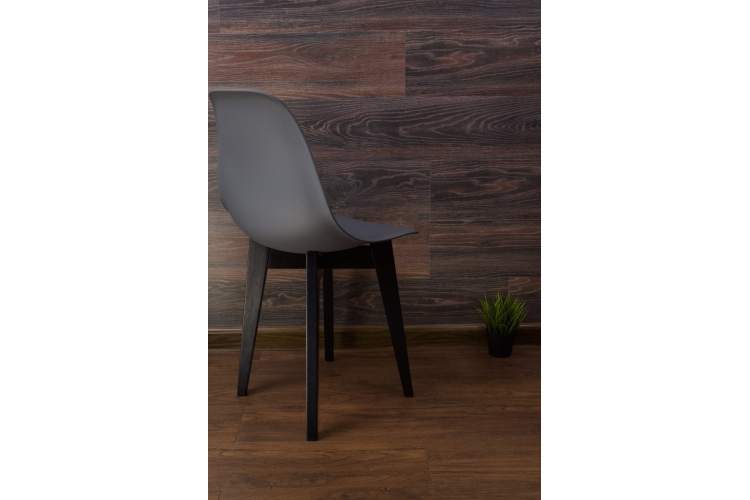 Стул Сашш чёрный /серый-3