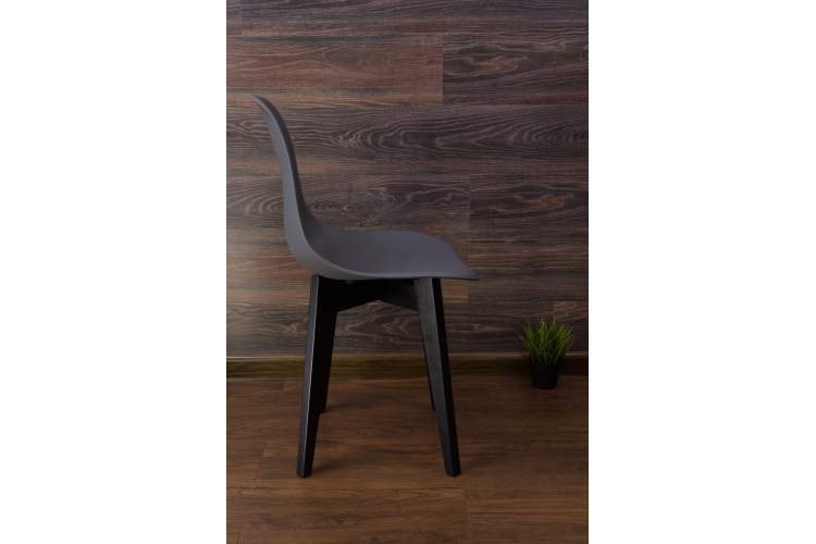 Стул Сашш чёрный /серый-2